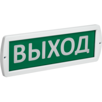 IEK Оповещатель охранно-пожарный световой 220-РИП "Выход" 220В резервный источник питания IP52